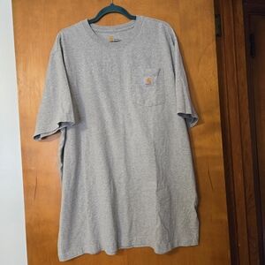 Carhartt Iconic K87 Loose Fit Heavyweight Pocket T-Shirt Heather Gray XL Tall